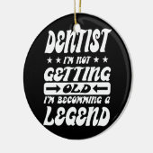 Zahnarzt, ich werde nicht alt, ich werde ein keramik ornament (Links)