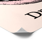Zahnarzt-individuelle Name und Farbposter Poster (Ecke)
