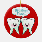 Zahnarzt Keramik Ornament (Hinten)