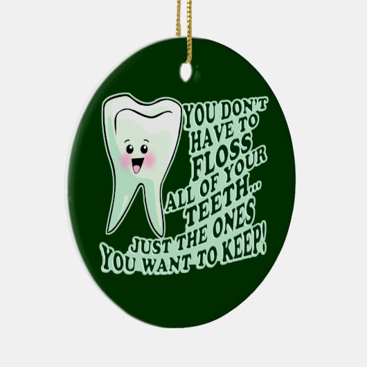 Zahnarzt Keramik Ornament (Rechts)