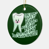 Zahnarzt Keramik Ornament (Links)