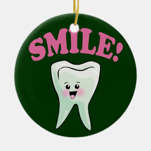 Zahnarzt Keramik Ornament (Vorne)