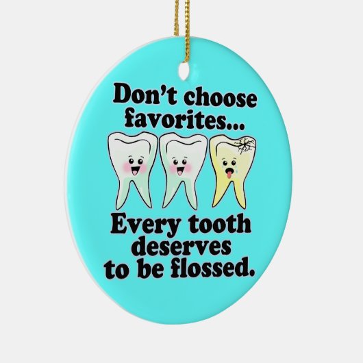 Zahnarzt Keramik Ornament (Rechts)