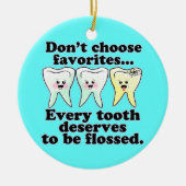 Zahnarzt Keramik Ornament (Vorne)