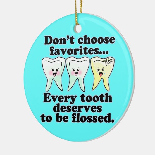 Zahnarzt Keramik Ornament (Links)