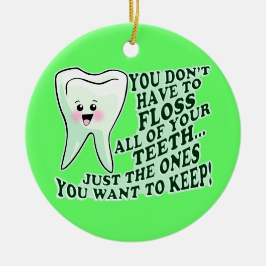 Zahnarzt Keramikornament (Vorne)