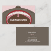 Zahnarzt-Kinderzahnpflege niedlich Visitenkarte (Vorne/Hinten)