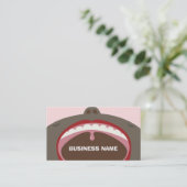 Zahnarzt-Kinderzahnpflege niedlich Visitenkarte (Stehend Vorderseite)