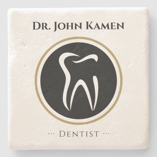 Zahnarzt | Klasse Steinuntersetzer (Vorderseite)