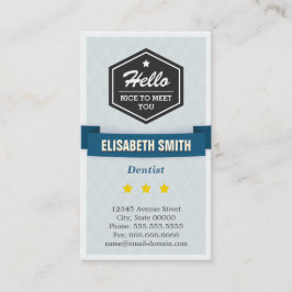 Zahnarzt - kreatives Retro Stilvoll Visitenkarte