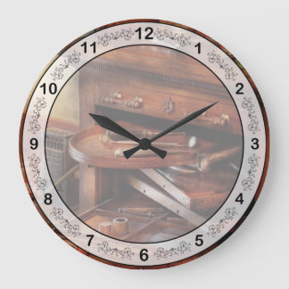 Zahnarzt - Labrador - Zahnlabor Große Wanduhr