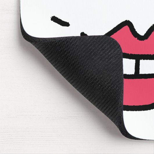 Zahnarzt-Lächeln Mousepad (Ecke)
