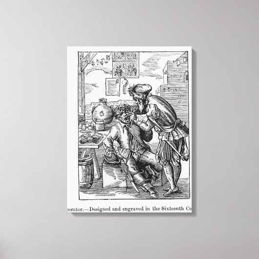 Zahnarzt Leinwanddruck (Vorderseite)