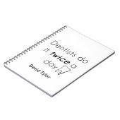 Zahnarzt Mach's! Notizblock (Linke Seite)