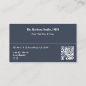 Zahnarzt Minimaler Kieferorthopäden - Ernennung Visitenkarte (Rückseite)