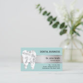 Zahnarzt Minze Blue Zahnarzt Ernennung Terminkarte (Stehend Vorderseite)