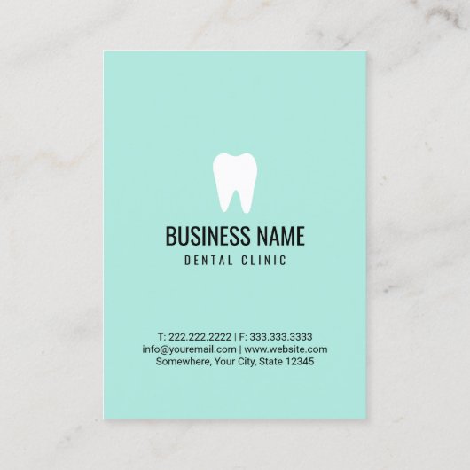 Zahnarzt Minze Green Dental Care Termin (Rückseite)