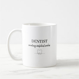 Zahnarzt mit individuellem Namen schafft vertrauen Kaffeetasse