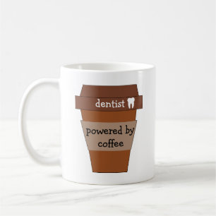 Zahnarzt mit Kaffee Kaffeetasse