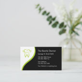 Zahnarzt-moderne Visitenkarten Visitenkarte (Stehend Vorderseite)