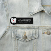 Zahnarzt Moderne Zahnarzt- und Herz-Logo-Zahnbüro Namensschild (Beispiel)