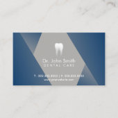 Zahnarzt Moderner Blauer Zahnarzt Terminkarte (Vorderseite)