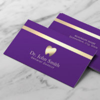 Zahnarzt Moderner Goldstreifen Lila Zahnpflege