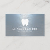 Zahnarzt Modernes Bürstenbüro Visitenkarte (Vorderseite)