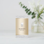 Zahnarzt Modernes Gold & Silver Dental Termin (Stehend Vorderseite)