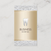 Zahnarzt Modernes Gold & Silver Dental Termin (Vorderseite)