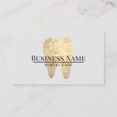 Zahnarzt Modernes Gold Tooth Zahnbüro Terminkarte (Vorderseite)