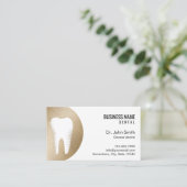 Zahnarzt Modernes Gold Zahnarzt Ernennung Terminkarte (Stehend Vorderseite)