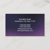 Zahnarzt Modernes Lila Zahnarztbüro Visitenkarte (Rückseite)