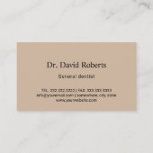 Zahnarzt Modernes Navy Blue & Gold Dental Office Visitenkarte (Rückseite)