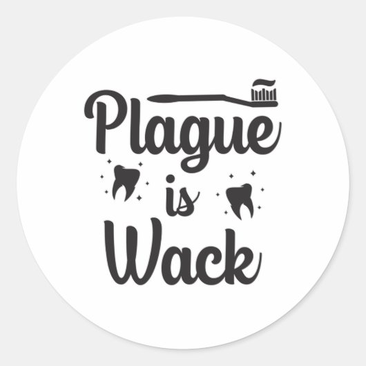 Zahnarzt Mouth Teeth Tooth Funny Gift Runder Aufkleber (Vorderseite)