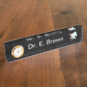 Zahnarzt Namensplakette (Seite)