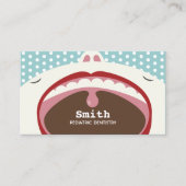 Zahnarzt Niedlicher Cartoon Kinder Visitenkarte (Vorderseite)