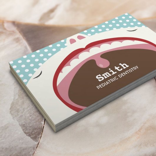 Zahnarzt Niedlicher Cartoon Kinder Visitenkarte