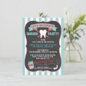 Zahnarzt oder Zahnhygieniker Graduiertengruppe Einladung (Stehend Vorderseite)