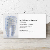 Zahnarzt Orthodontist - Moderne Verabredung Visitenkarte