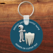 Zahnarzt Orthodontist Zahnchirurg Name Schlüsselanhänger (Vorderseite)