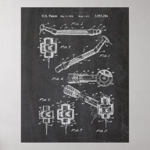 Zahnarzt-Patent Poster