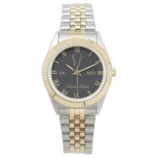 Zahnarzt Personalisiert mit Name & Titel Armbanduhr