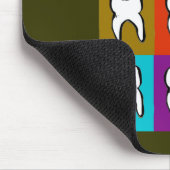 Zahnarzt Popart Geschenke Mousepad (Ecke)