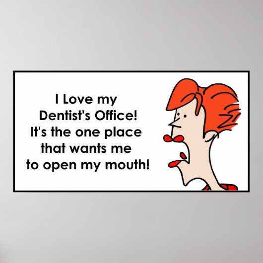 Zahnarzt Poster (Vorne)