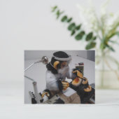 Zahnarzt Postkarte (Stehend Vorderseite)