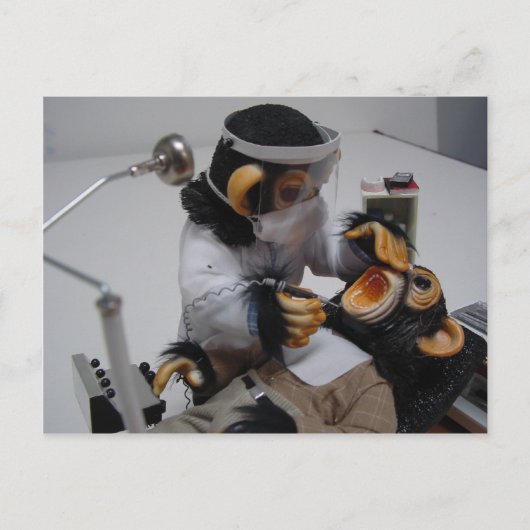 Zahnarzt Postkarte (Vorderseite)