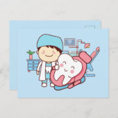 Zahnarzt Postkarte (Vorne/Hinten)