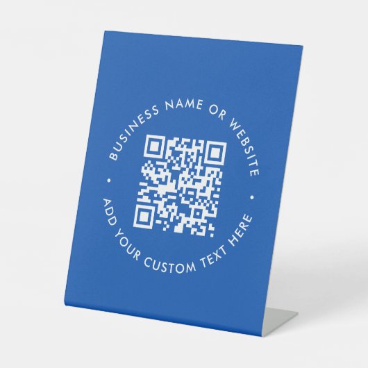 Zahnarzt QR Code | Modernes Business Beruflich Sockelschild (Vorderseite)