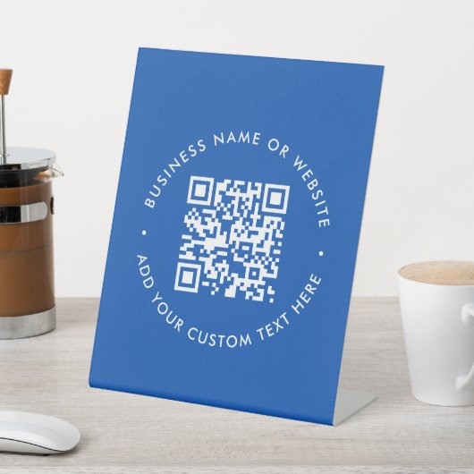 Zahnarzt QR Code | Modernes Business Beruflich Sockelschild (In SItu)